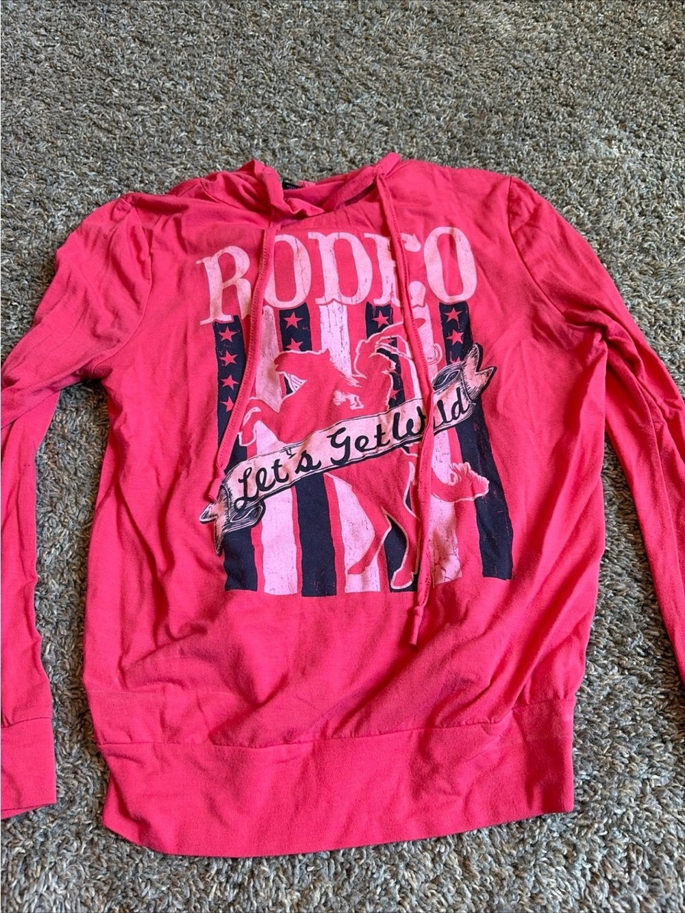 Rodeo 'Let's Get Wild' Pink Pullover Hoodie